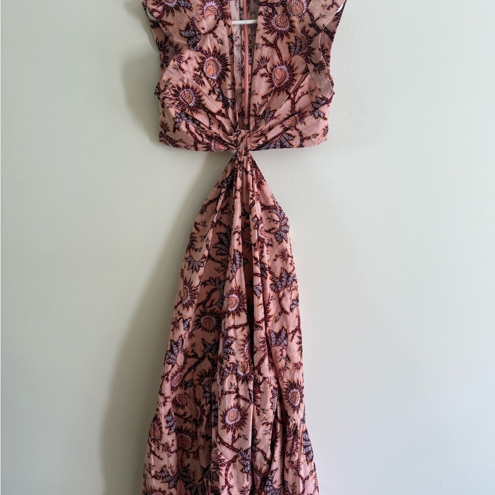 A.L.C. Pink Floral Backless Dress